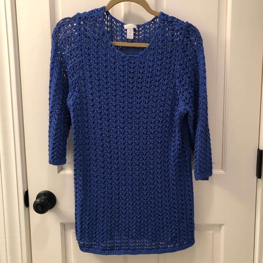 Chico’s Royal Blue Knit Tunic